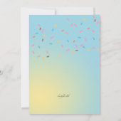 Crème glacée Traite Invitations Anniversaire (Dos)