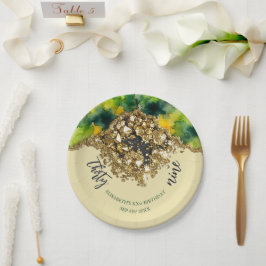 Crème Goud Nepgoud Papieren Bordje