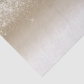 Crème Gouden Glamour Glitter Bruiloftsfeest Tissuepapier (Detail)