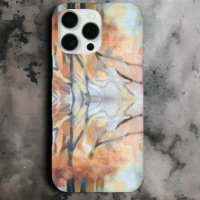 Crème grijs sinaasappel beige bruin abstract water