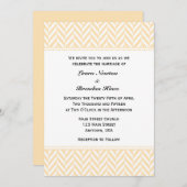 Crème Ivoire blanc Faire-part de mariage d'os de c (Devant / Derrière)