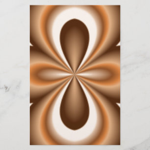 Crème Karamel Chocolade Patroon Briefpapier