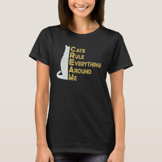 Crème Katten Rulen Alles Rondom Mij  Kat Lady T-shirt