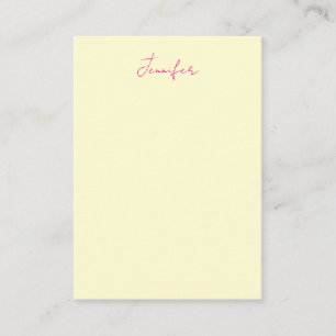 Crème kleur elegant modern minimalistisch gewoon n informatiekaartje