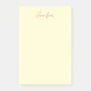 Crème kleur elegante moderne minimalistische gewon post-it® notes