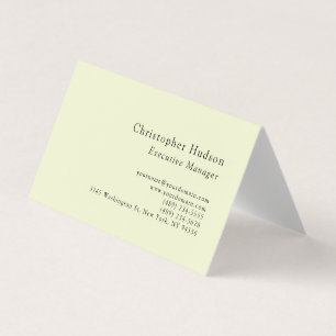 Crème Kleur Minimalistisch Modern Eenvoudig  Visitekaartjes