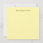 Crème Kleur Minimalistische Plain Elegant Flat Kaa (Voorkant)