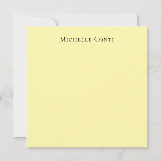 Crème Kleur Minimalistische Plain Elegant Flat Kaa (Voorkant)