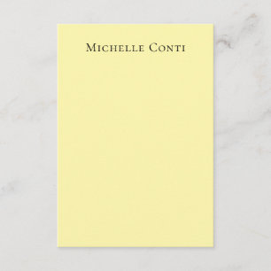 Crème Kleur Minimalistische Plain Elegant Informatiekaartje