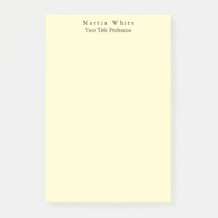 Crème Kleur Plain Elegant Professioneel Modern Post-it® Notes