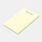 Crème Kleur Plain Elegant Professioneel Modern Post-it® Notes (Schuin)