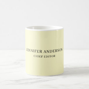 Crème Kleur Professionele Moderne Eenvoudige Minim Koffiemok