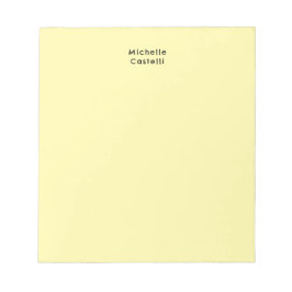 Crème Kleur Professionele Unieke Classic Jouw naam Notitieblok