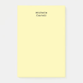 Crème Kleur Professionele Unieke Classic Jouw naam Post-it® Notes