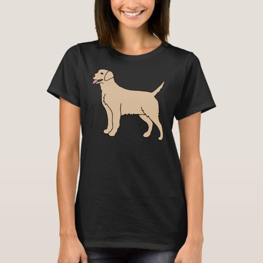 Crème Labrador Hond T-shirt (Voorkant)
