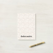 Crème Leopard Print Vriendelijkheid is belangrijk Post-it® Notes (Op bureau)