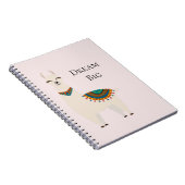 Crème Llama Notitieboek (Rechterzijde)
