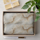 Crème Marmeren Textuur Tissuepapier (Geschenk)