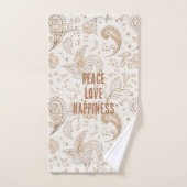 Crème Marron Bohème Bohémien (Serviette à main)