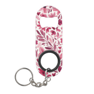 Crème Meisjesachtig Roze Rode Bloemen Harten Mini Flessenopener