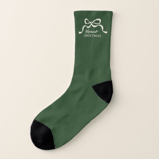 Crème moderne Noël Vaches Classic Vert Vacances (Gauche - extérieur)