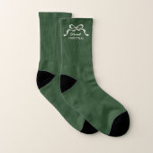 Crème moderne Noël Vaches Classic Vert Vacances (Paire)