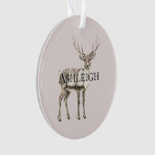 Crème noire de Noël Pink Rustique Nom du cerf (devant)