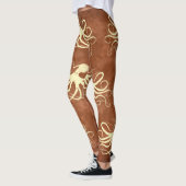 Crème Octopus op Chocolade - Leggings (Links)