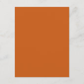 Crème Orange Retro Boho Mariage Carte Place do-it- (Dos)