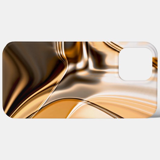 Crème oranje tot bruine gedraaide reflecterende ve Case-Mate iPhone case (Achterkant (horizontaal))