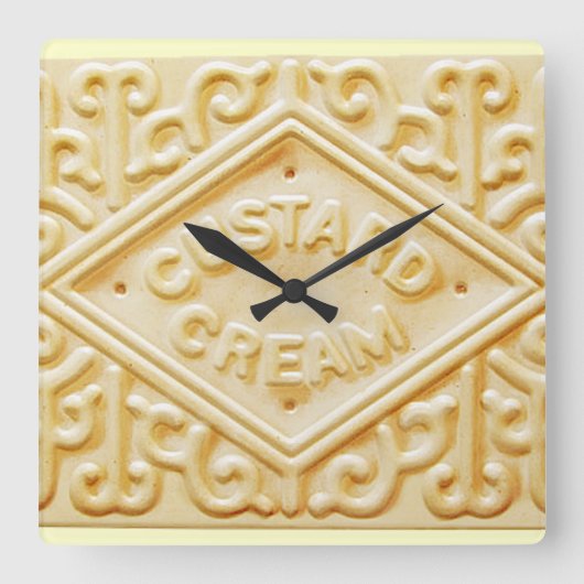 crème pâtisserie biscuit rétro horloge (Recto)