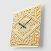 crème pâtisserie biscuit rétro horloge (Angle)