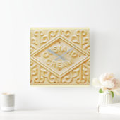 crème pâtisserie rétro biscuit biscuit horloge 2 (Maison)