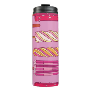 Crème patroon, illustratie. thermosbeker