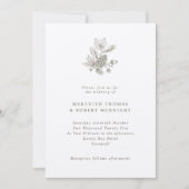 Crème Pinecone & eikels Fall Wedding Kaart (Voorkant)