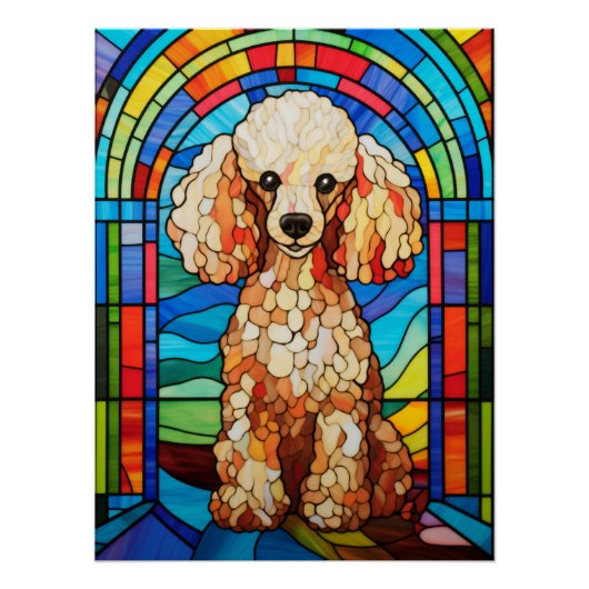 Crème Poodle Perfect Poster (Voorkant)