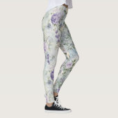 Crème Purple Flowers Leggings (Rechts)