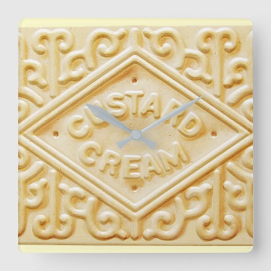 crème retro biscuit cookie klok 2 (Voorkant)