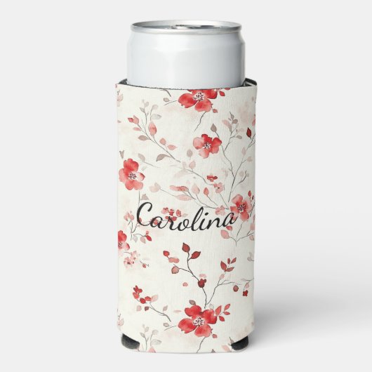 Crème Rode Bloemen (Seltzer Voorkant)