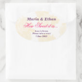 Crème  Roos Hoe zoet het is Sticker (Tas)