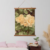 Crème Roos tapijt Hangend Wandkleed (Slaapkamer)