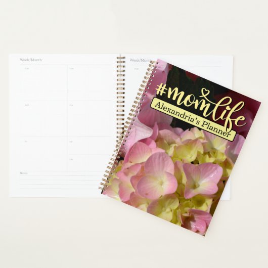Crème rose Hydrangeas jaune rose floral #momlife (Devant avec enveloppe)