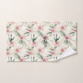 Crème rose orchidée florale (Serviette à main)
