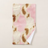 Crème rose pâle blanc Or blanc (Serviette à main)