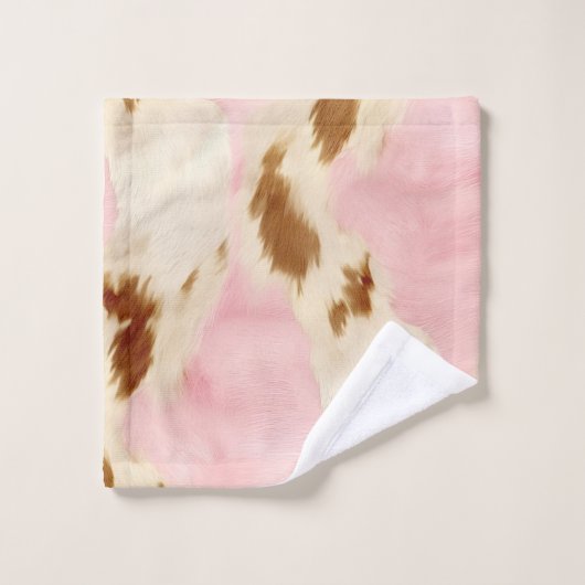 Crème rose pâle blanc Or blanc (Gant de toilette)