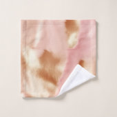 Crème rose Tan Southwest Cowgirl Cowhide (Gant de toilette)