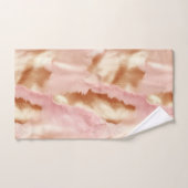 Crème rose Tan Southwest Cowgirl Cowhide (Serviette à main)