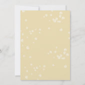 Crème Roses Blanches Faire-part de mariage Cascade (Dos)