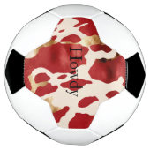 Crème Rouge Or Occidental Cowhide Howdy (Tourné)