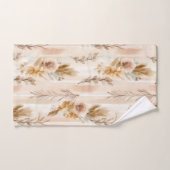 Crème Rustique Floral Boho (Serviette à main)